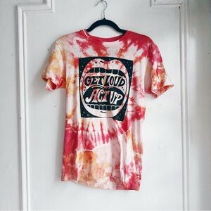 Idlewild protest tie dye tee shirt unisex XS women’s small get loud act up